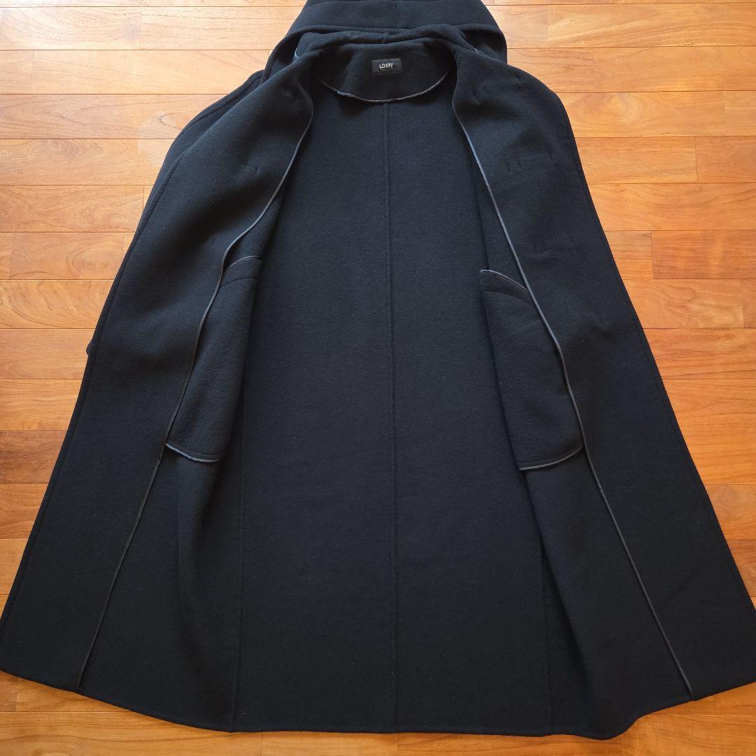 LOEFFロエフ ロングダッフルコート 黒 ユナイテッドアローズ 定価11万円