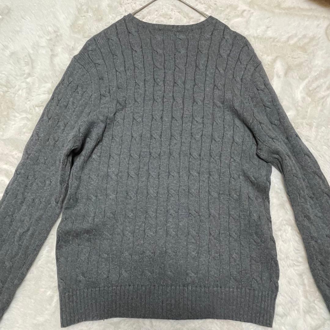 ポロラルフローレン　L ケーブルニット　コットン　ポニー　クルーネック　セーター