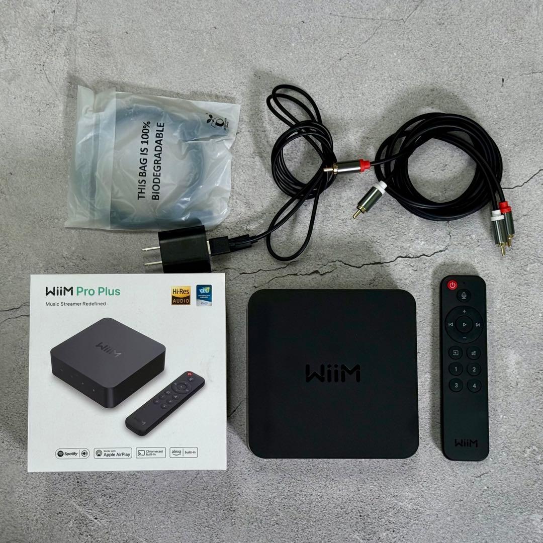 【美品】WiiM Pro Plus 高音質ネットワークストリーマー｜リモコン付