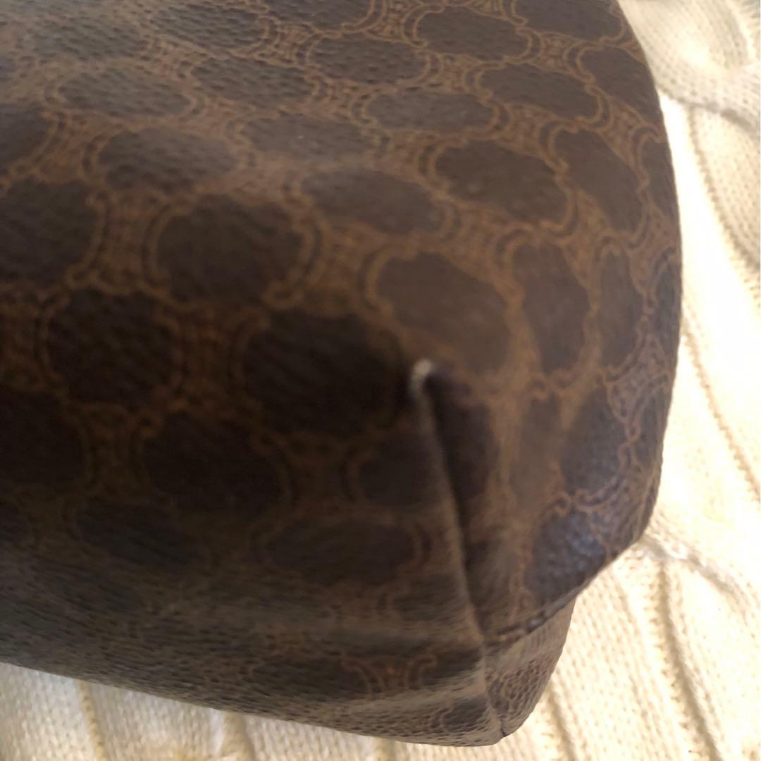 CELINE マカダム柄ポーチ ブラウン