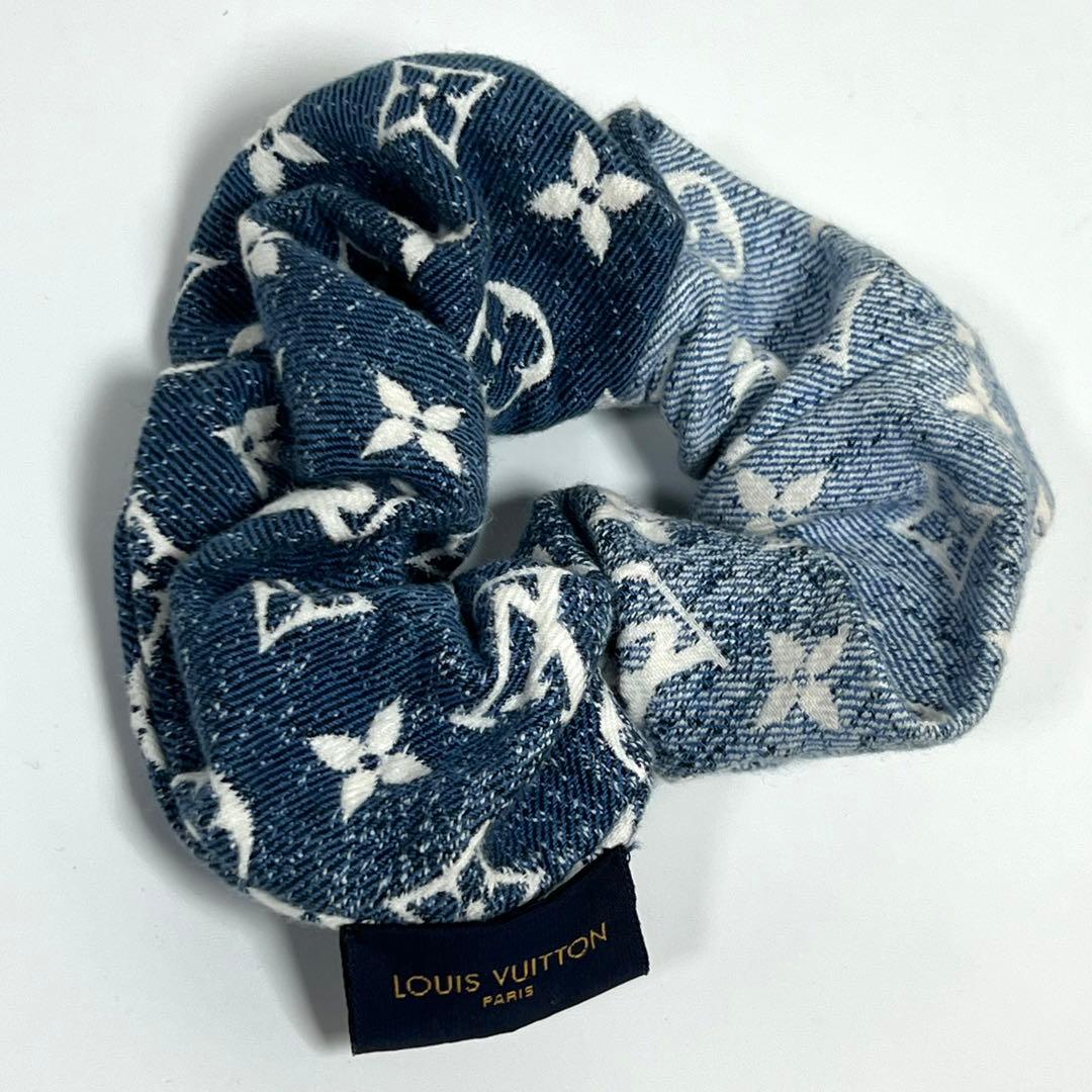 未使用級✨正規品 LOUIS VUITTON デニムシュシュ モノグラム