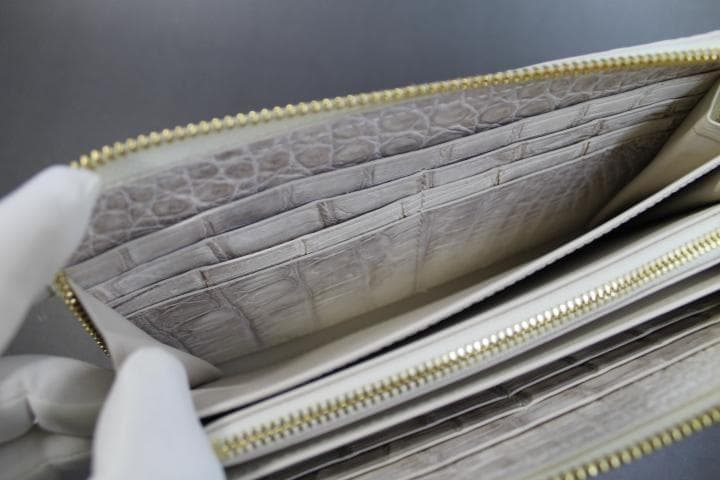 【専用】クロコダイル 財布 長財布 本物 ヒマラヤ 内側もヒマラヤ 金具金