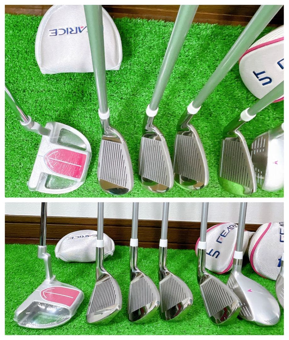 左利き　レフティ　フェアライス　レディース　女性　ゴルフセット　ピンのバック付き