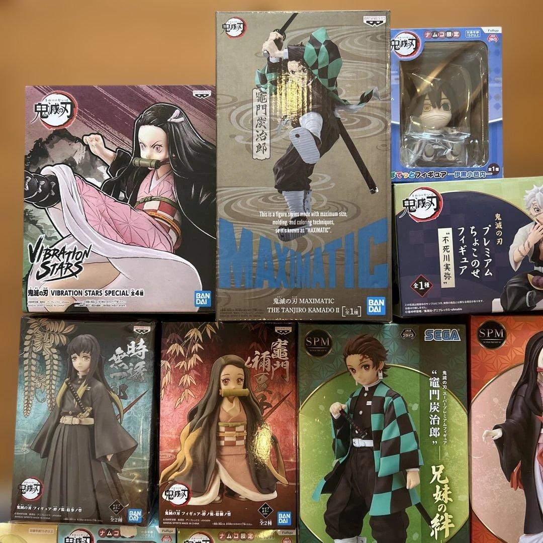 さ*か様 鬼滅の刃 フィギュアセット バンダイ　ナムコ　一番くじ小皿　非売品