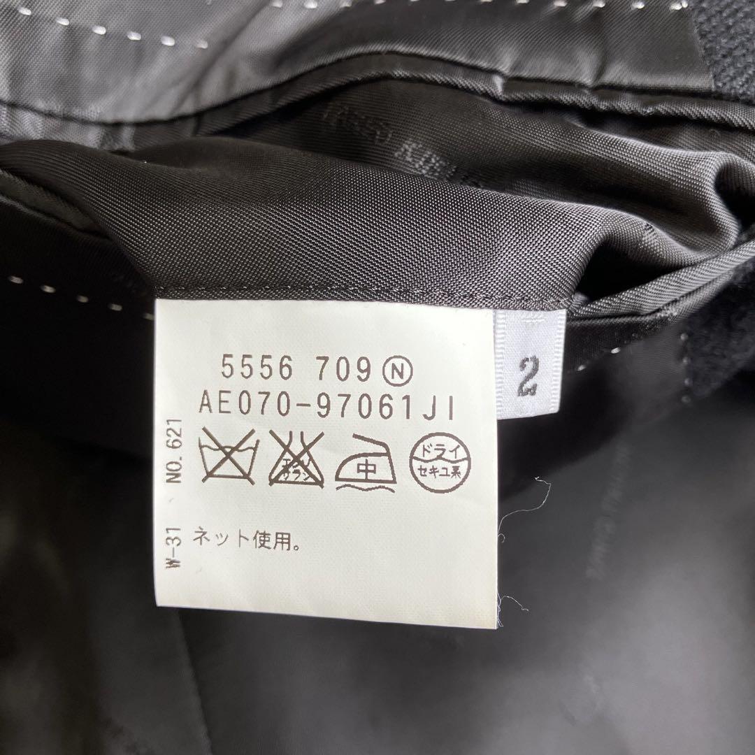 ◎極美品 タケオキクチ ドーメル 高級生地 大人コーデ 黒 シャドーロゴ M1