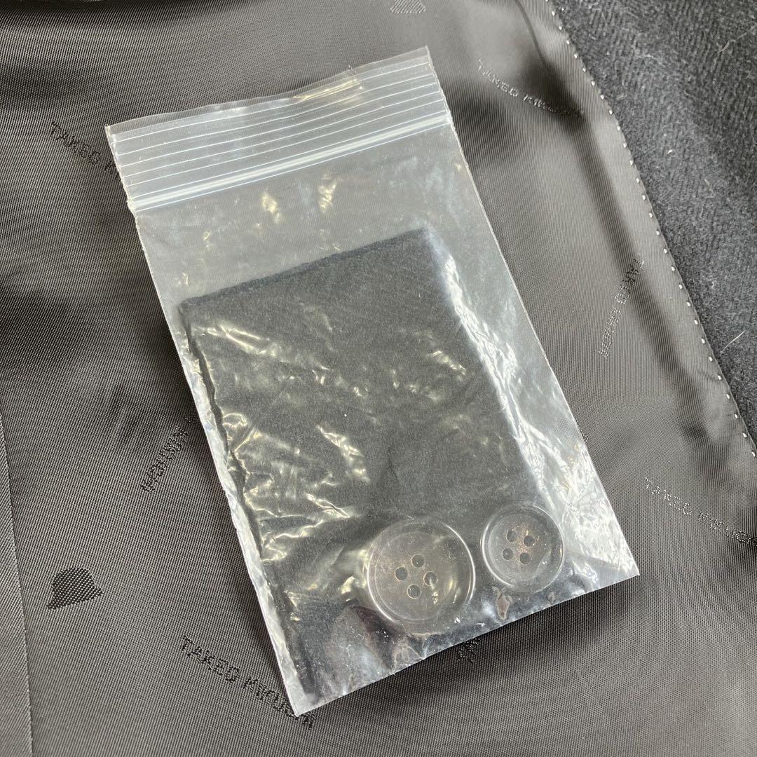 ◎極美品 タケオキクチ ドーメル 高級生地 大人コーデ 黒 シャドーロゴ M1