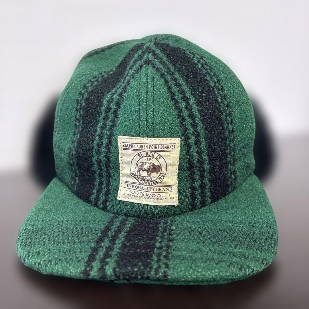 鬼*丸様 ラルフローレン ボアキャップ ウール100% カナダ製