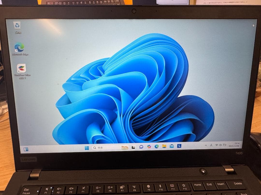 Lenovo ThinkPadT495 　14型ノートPC　win11