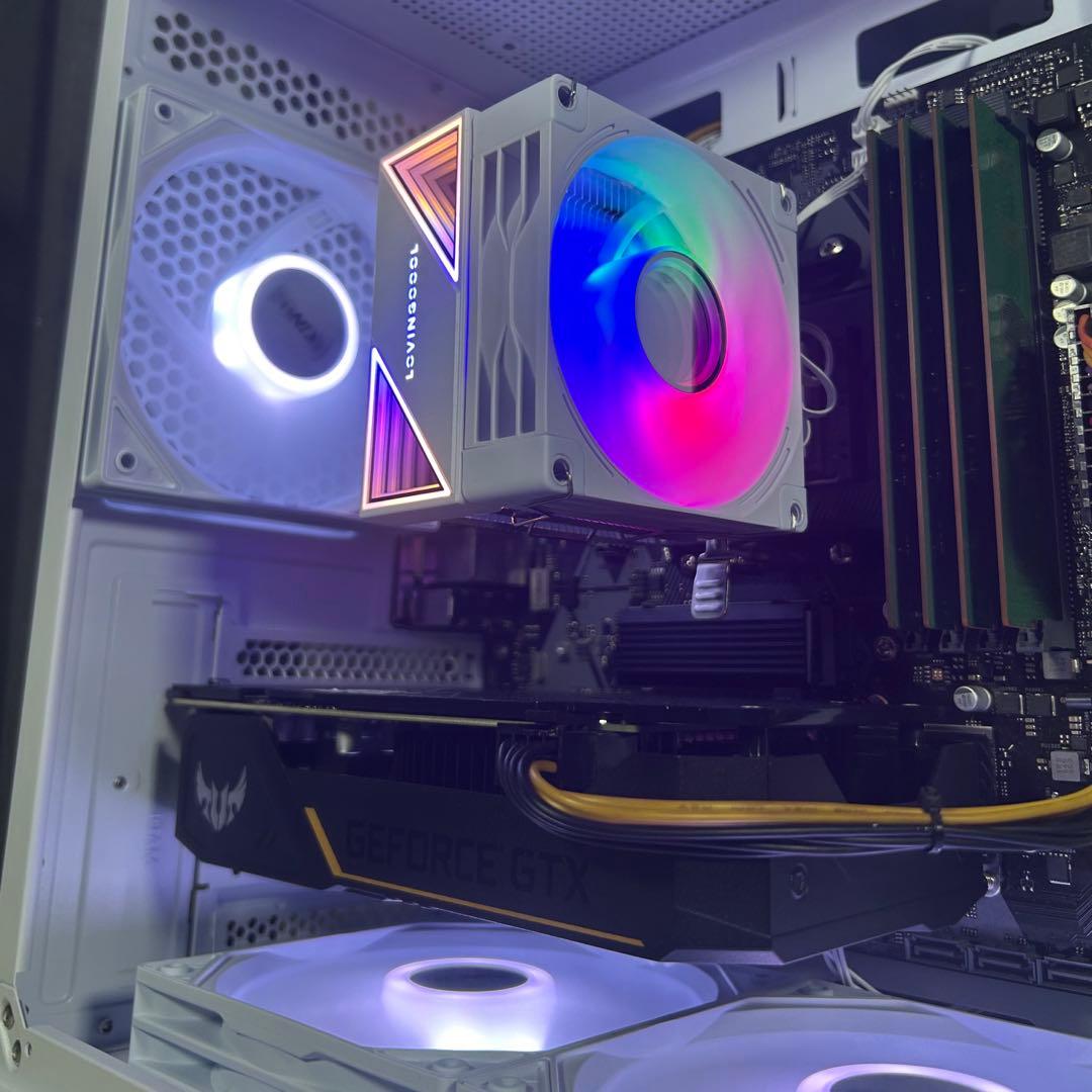 光る 高性能白ゲーミングPC Ryzen GTX1660ti Windows11