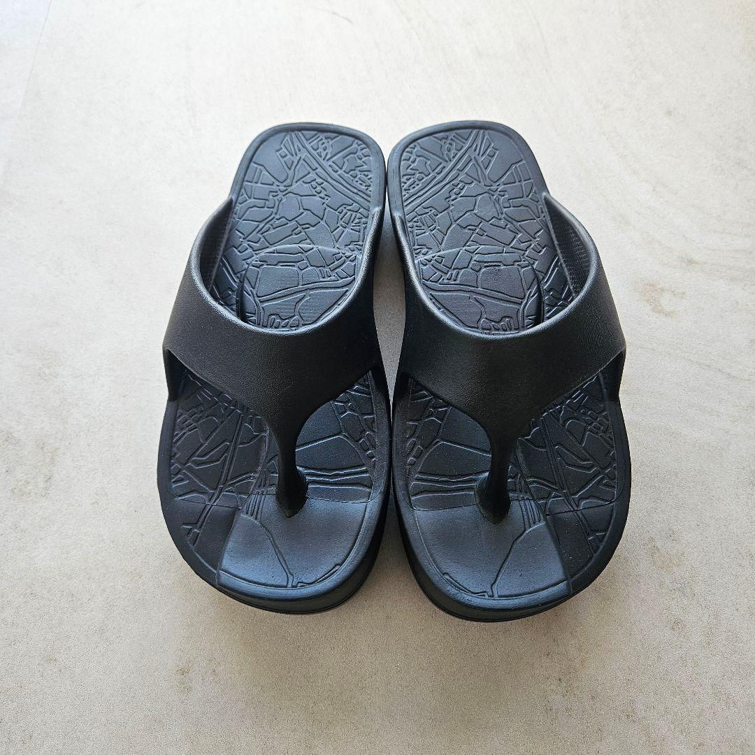 【レディースMサイズ】rakubaki ラクバキ イージーサンダル ブラック