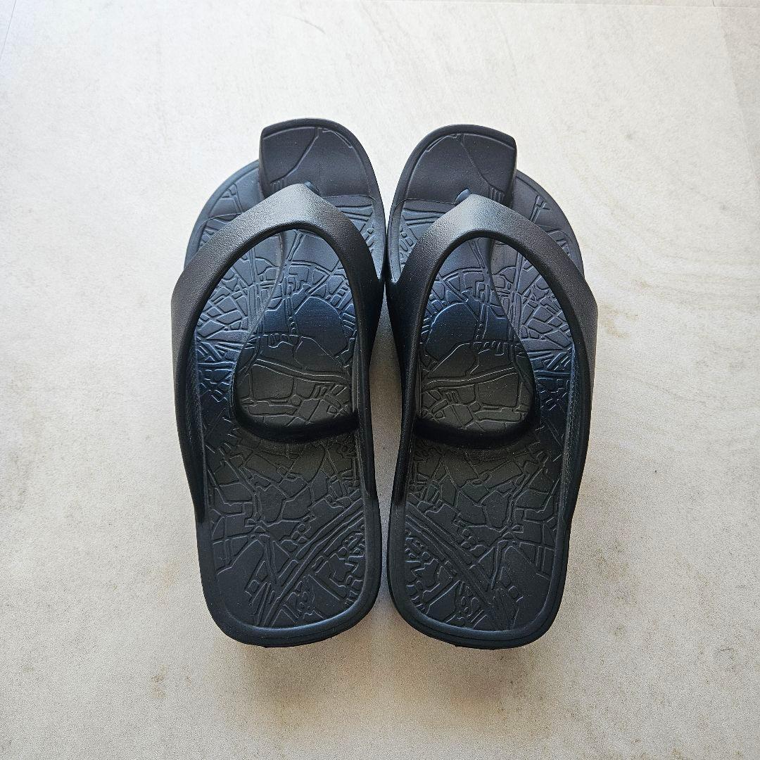 【レディースMサイズ】rakubaki ラクバキ イージーサンダル ブラック