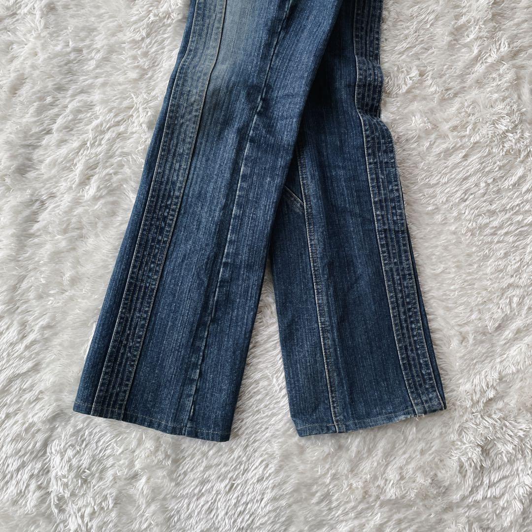 パンツ Share spirit lace up denim pants lgb