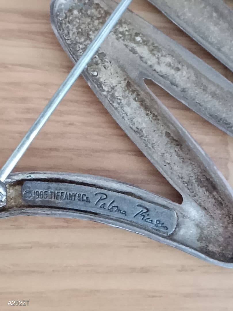 Tiffany ティファニー　ブローチ　スクリブル　シルバー