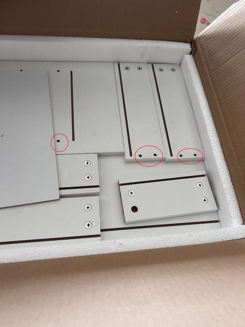 ホワイトドレッサー・鏡台 訳あり品　写真をご確認 1021-②