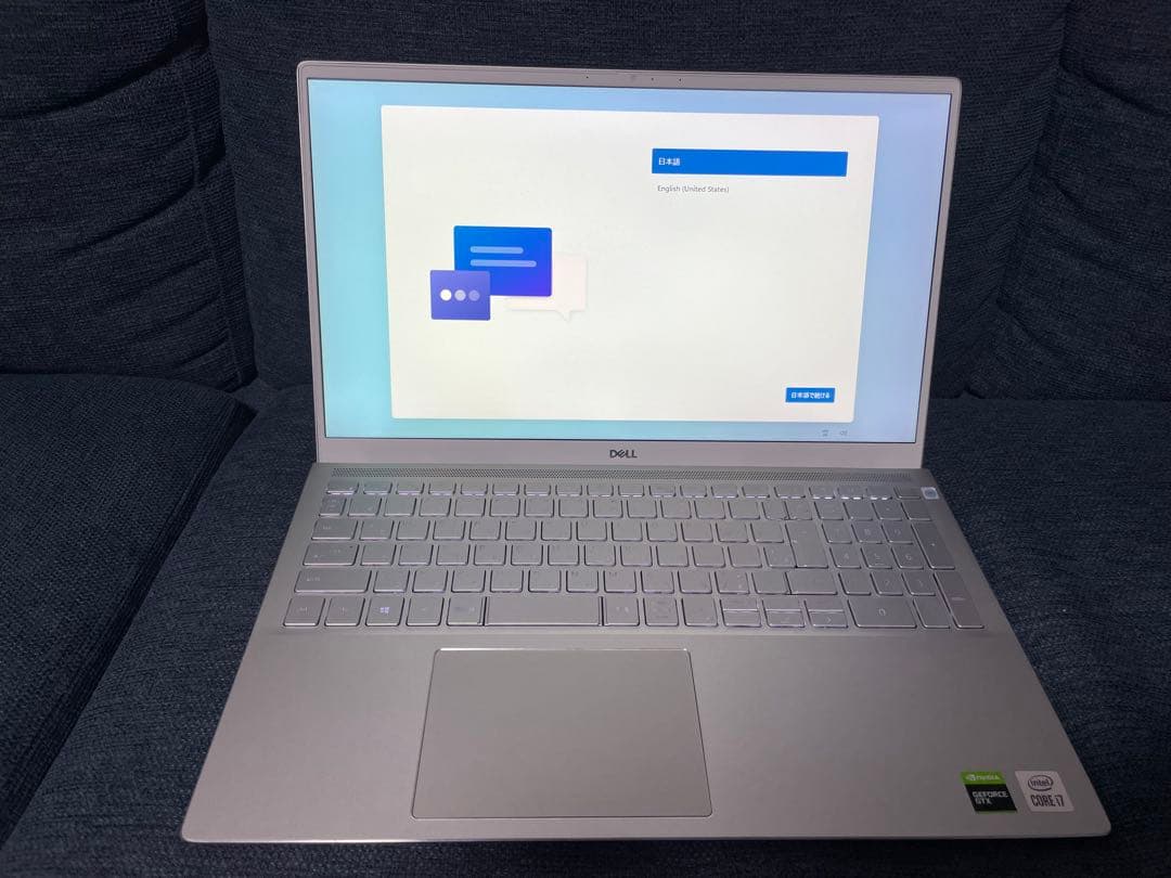 Dell i7/16GB/SSD1TB GTX1650Ti 動作良好