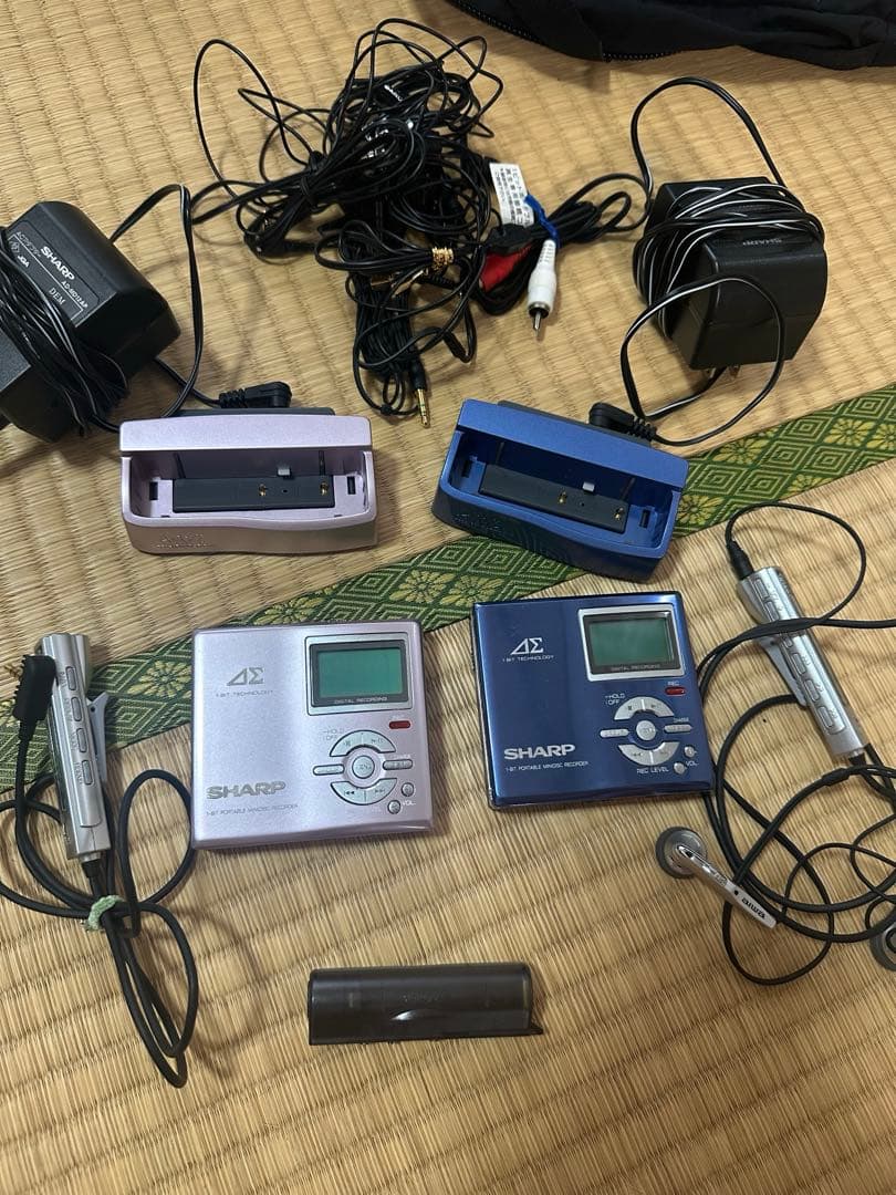 シャープ♪ MDプレーヤー　MD-DR7 2台セット