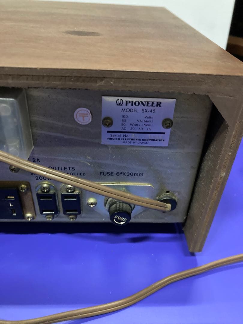 B0103）PIONEER SX-45 1970年代 総合アンプ 当時物 レトロ