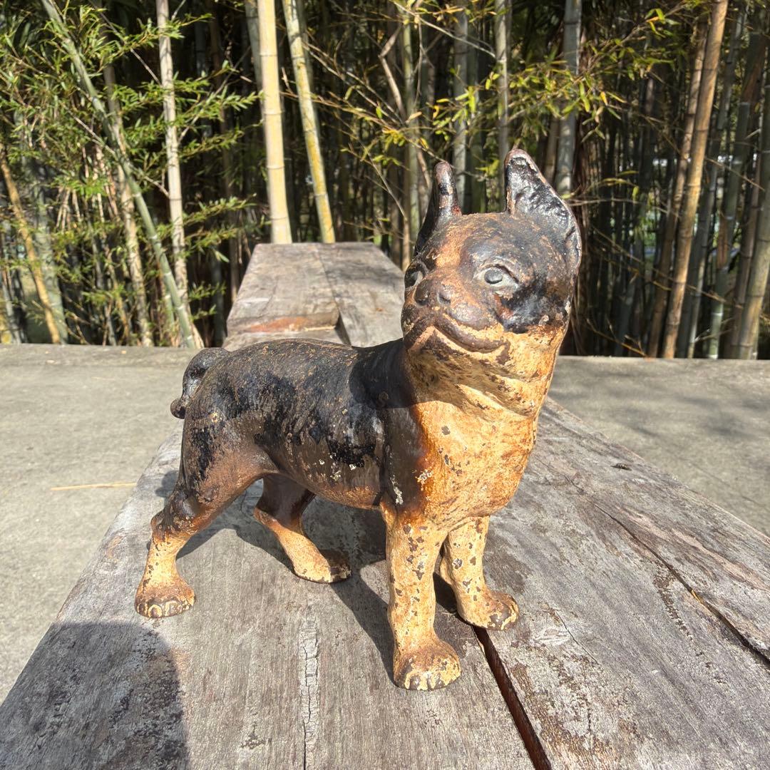 超レア　アンティーク　30s ボストンテリア　バンク　ヴィンテージ　貯金箱