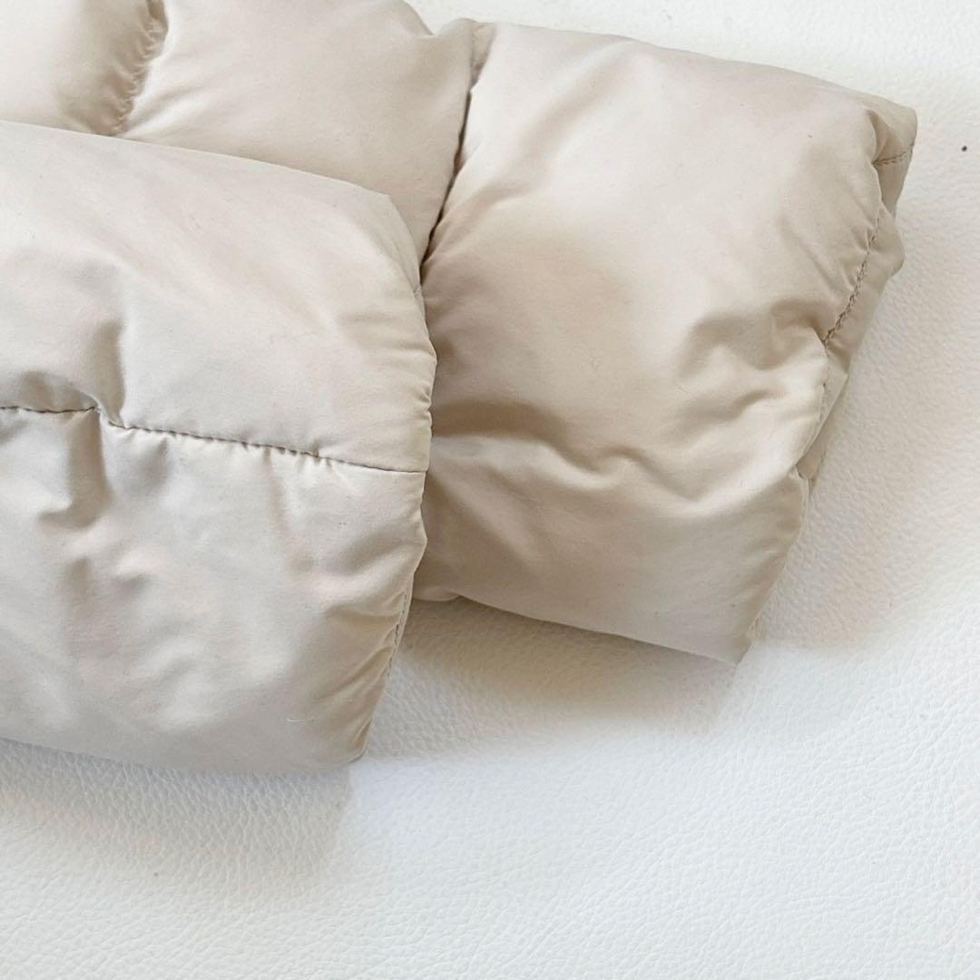 ヘルノ ポーラテック フードショートダウン ジャケット ライトベージュ 42