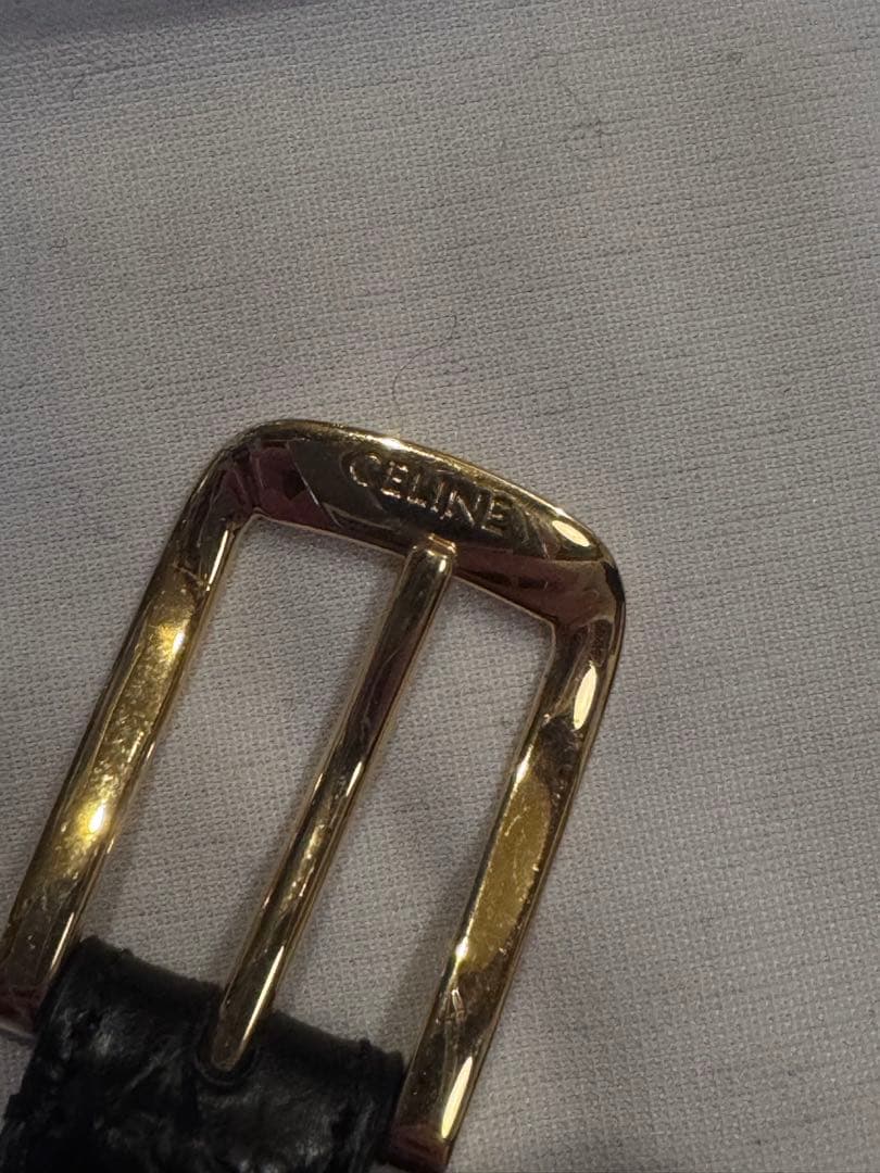 CELINE 23AW クロコダイル ベルト 75