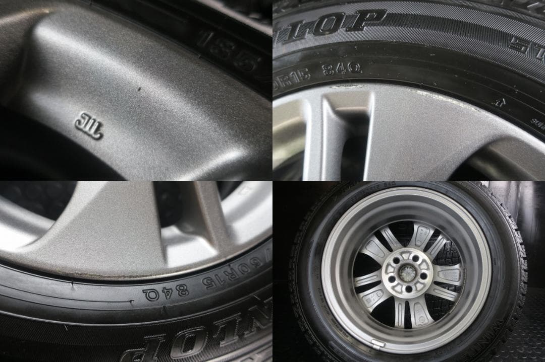 美品 トヨタ純正 170系シエンタ 極上山 国産スタッドレス 185/60R15