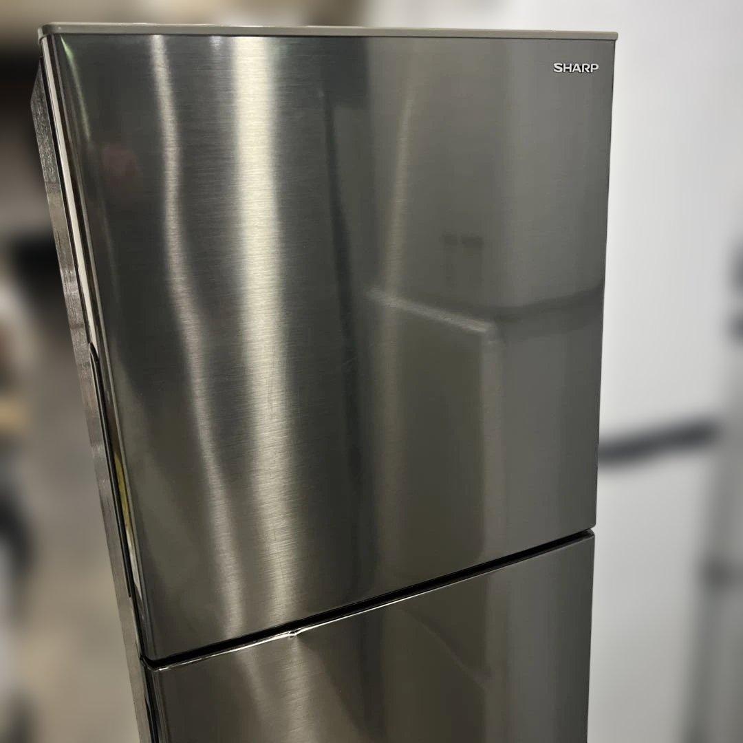⭐︎SHARP/プラズマクラスター/中型冷蔵庫/225L/ステンレス風デザイン