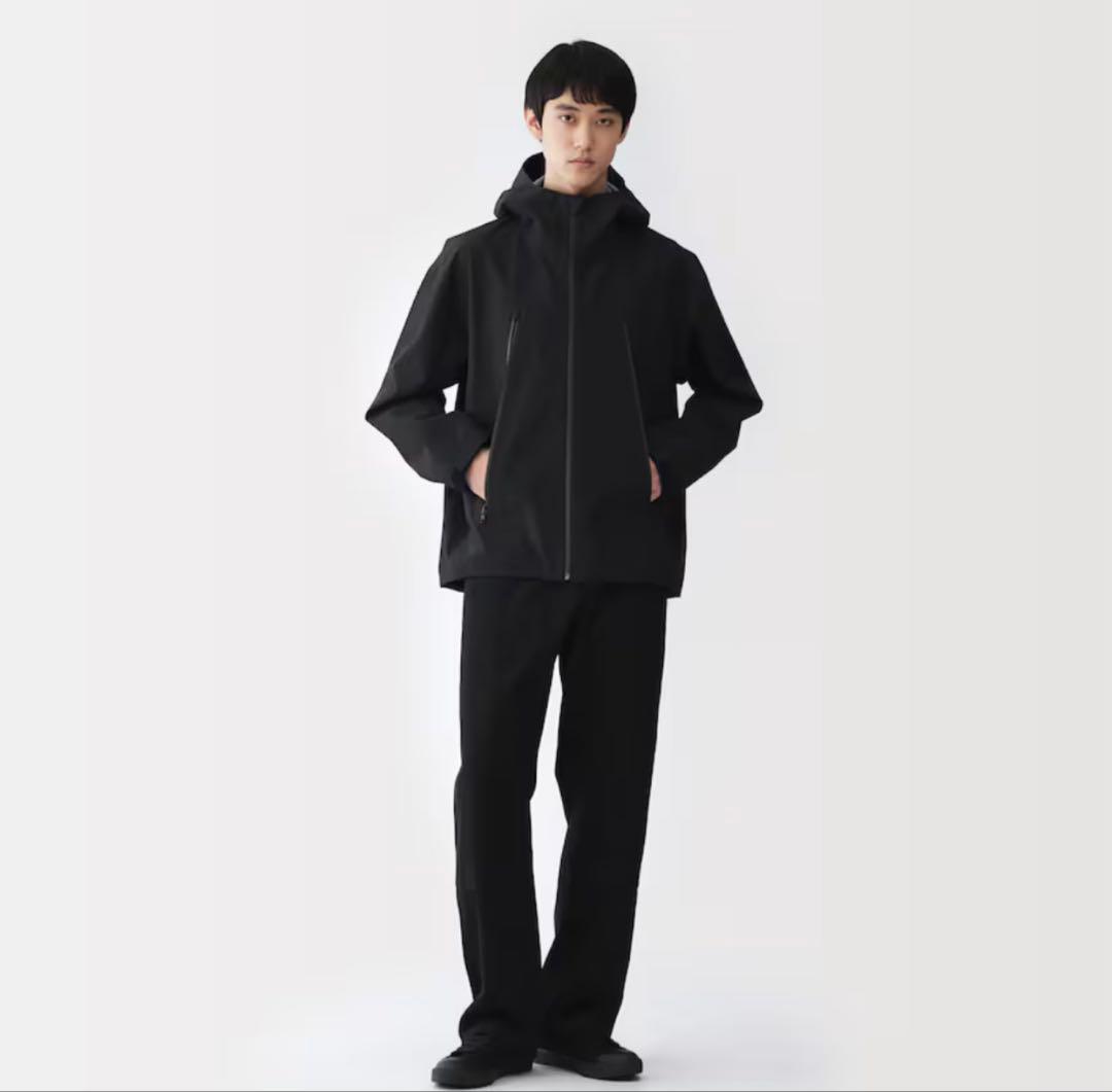 MUJI Labo 透湿撥水コットンナイロン　フードブルゾン S