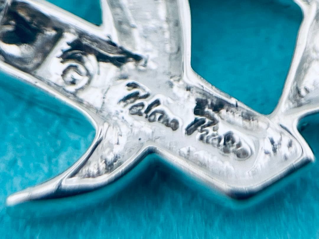 f010 希少　ティファニー　トリプル　キス　xxx ブローチ　シルバー　925