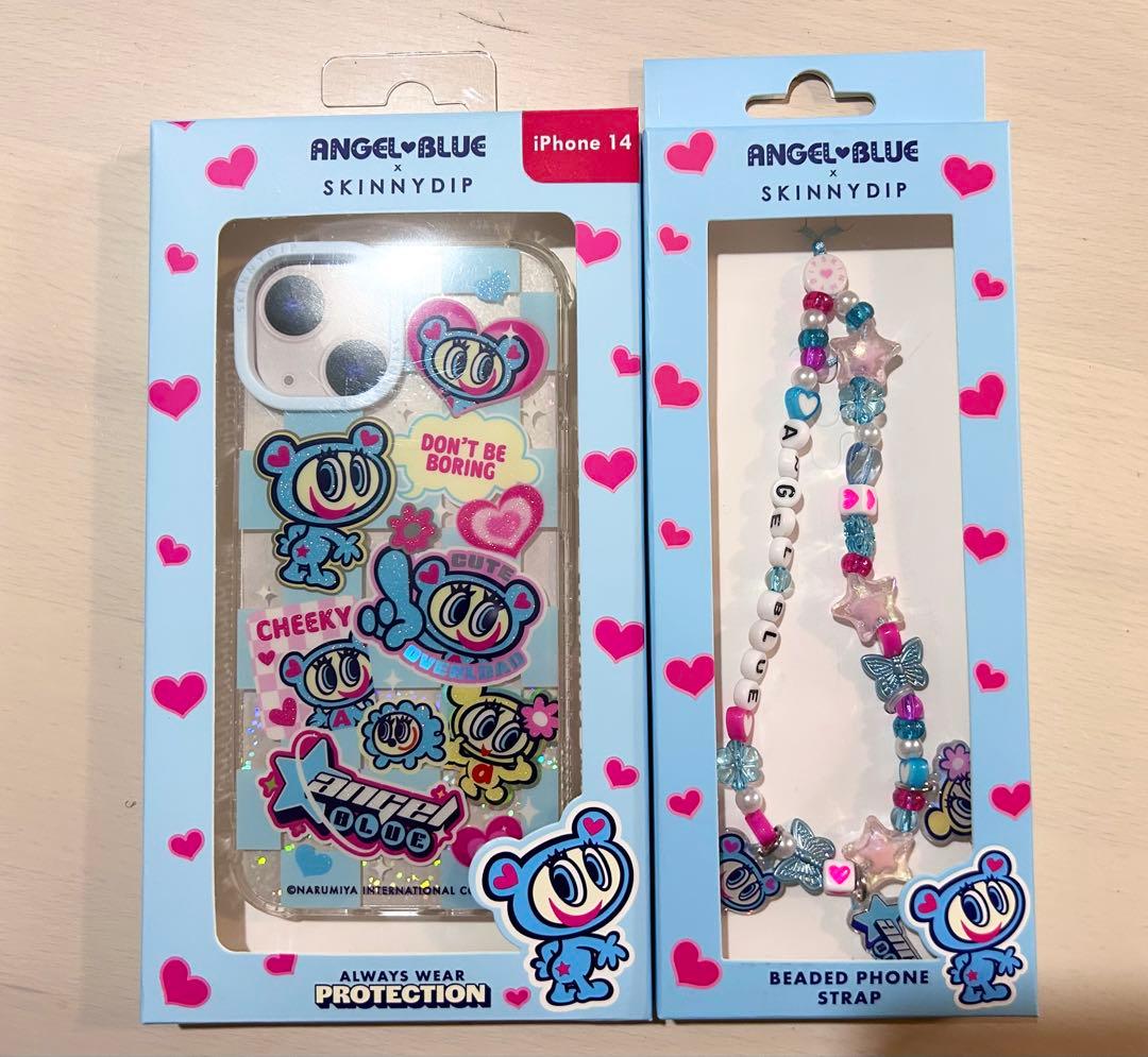 エンジェルブルーSKINNYDIP iPhone 14 ケースのみ