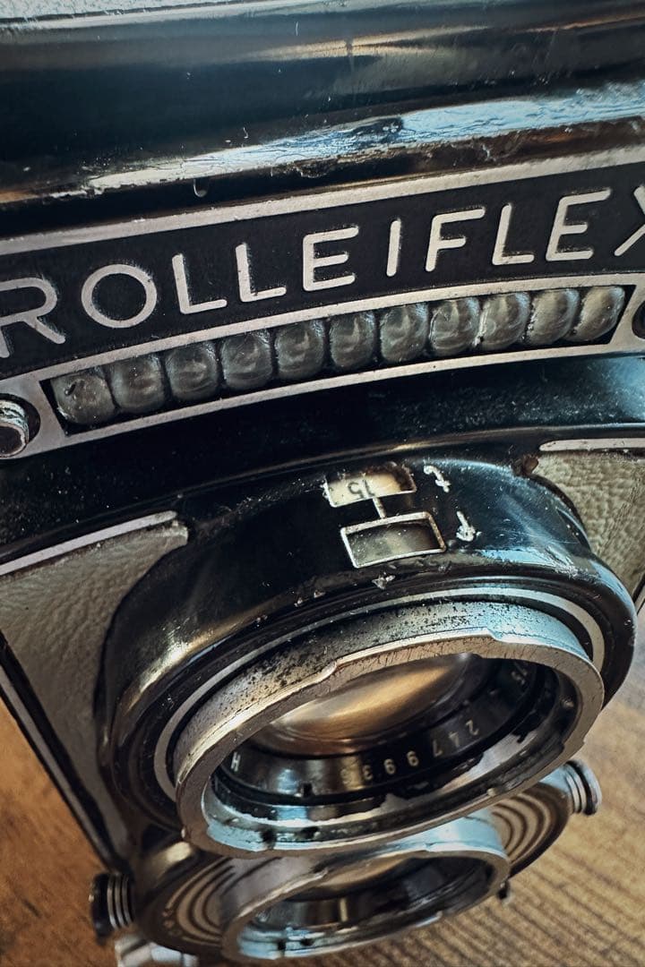 希少グレー革！ Rolleiflex T Tessar 75mm f3.5