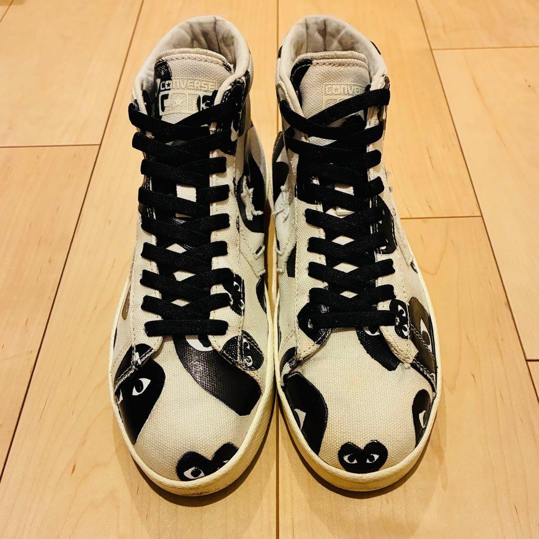 美品【コムデギャルソン】 スニーカー 白黒 プレイ 26cm