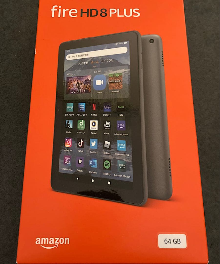 fire HD8 PLUS 64GB +カバー+32GBメモリ+画面保護フィルム
