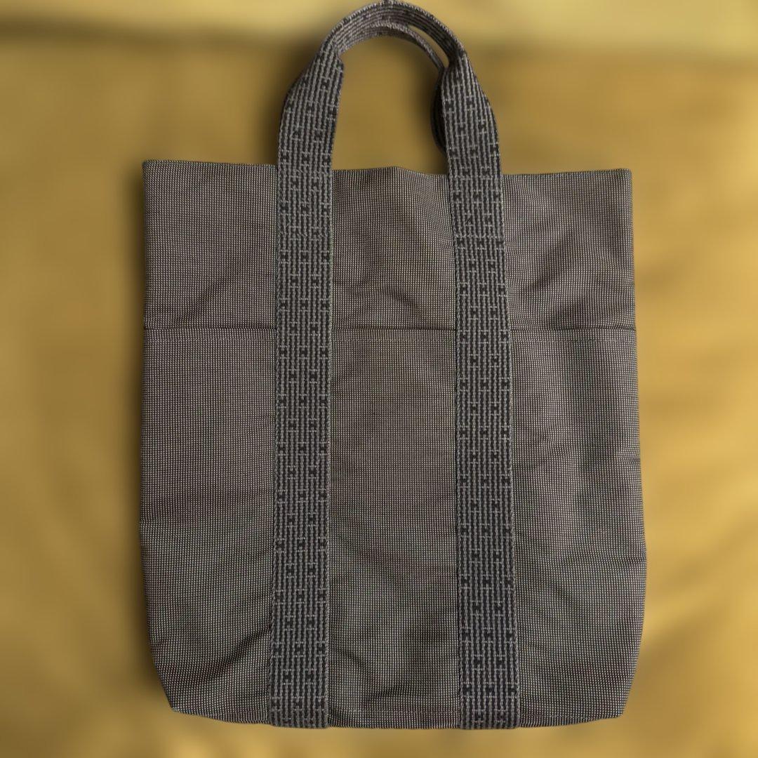 HERMESエルメス/カバス エールライン 縦型 キャンバス A4収納可