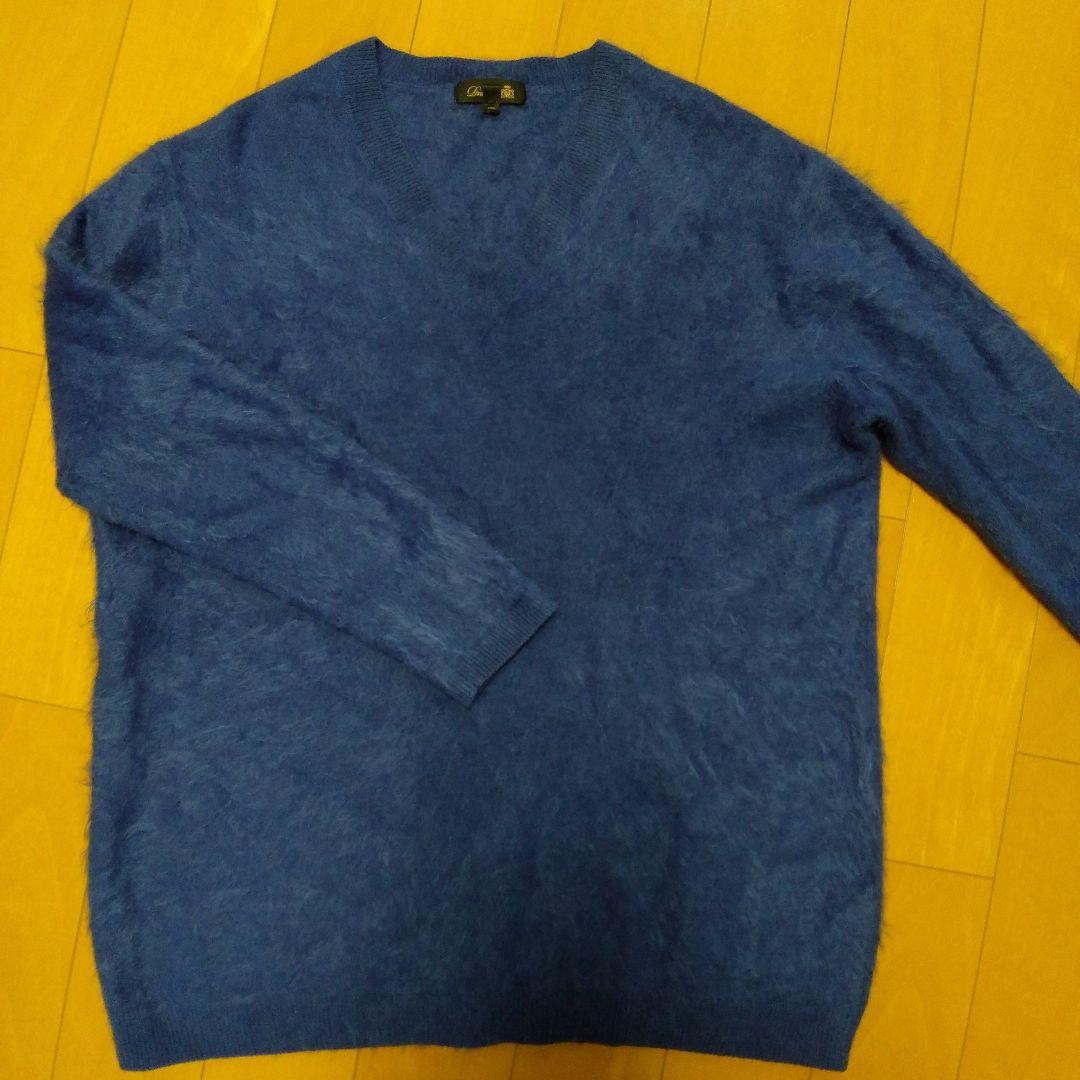 ヨ*コ様 美品⭐ドゥロワーカシミアファーニット2　ブルー