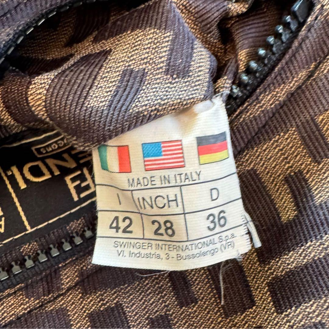 FENDI フェンディ コーチジャケット　ヴィンテージ　ズッカ　リバーシブル　L