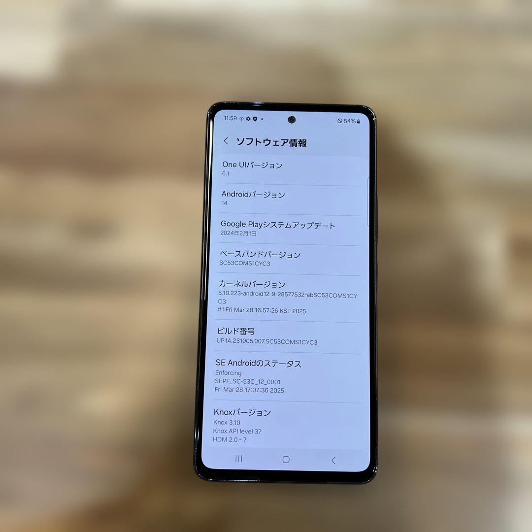 K1556 docomo SIMフリー　Galaxy A53 5G SC-53C