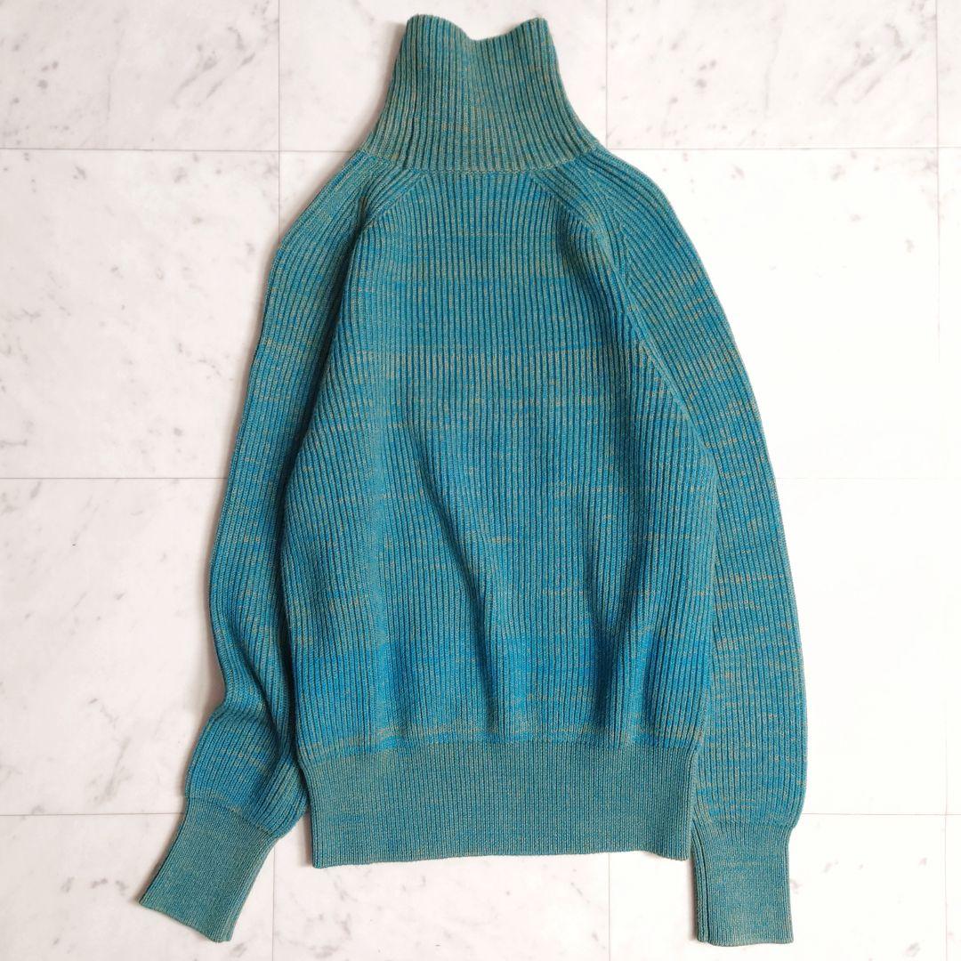 美品♪ キャバン CABaN コットンカシミヤアゼ ハイネックプルオーバー