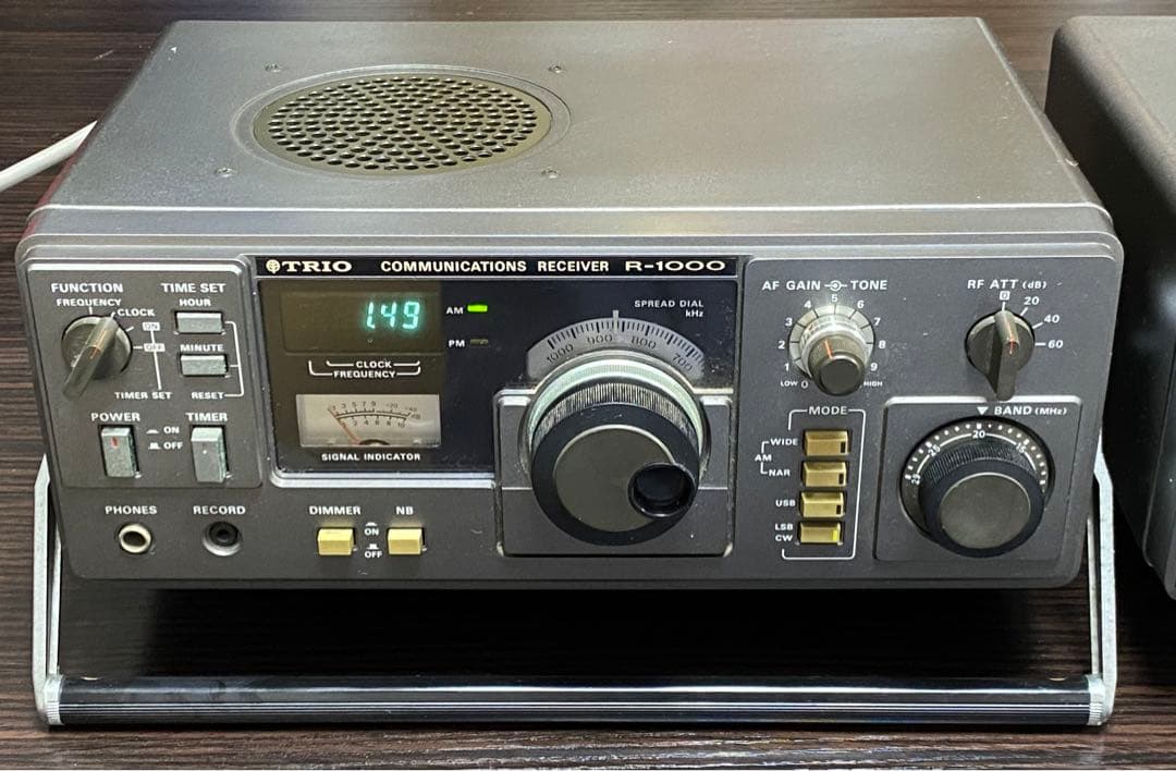 TRIO /トリオ R-1000 通信型受信機&スピーカー 通電確認済み