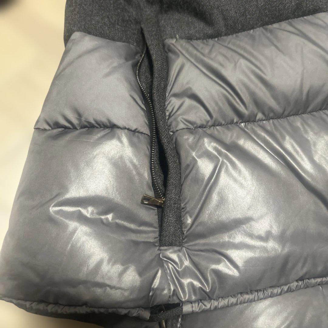 DUVETICA ダウンジャケット　ショート丈　チャコールグレー　切替　42