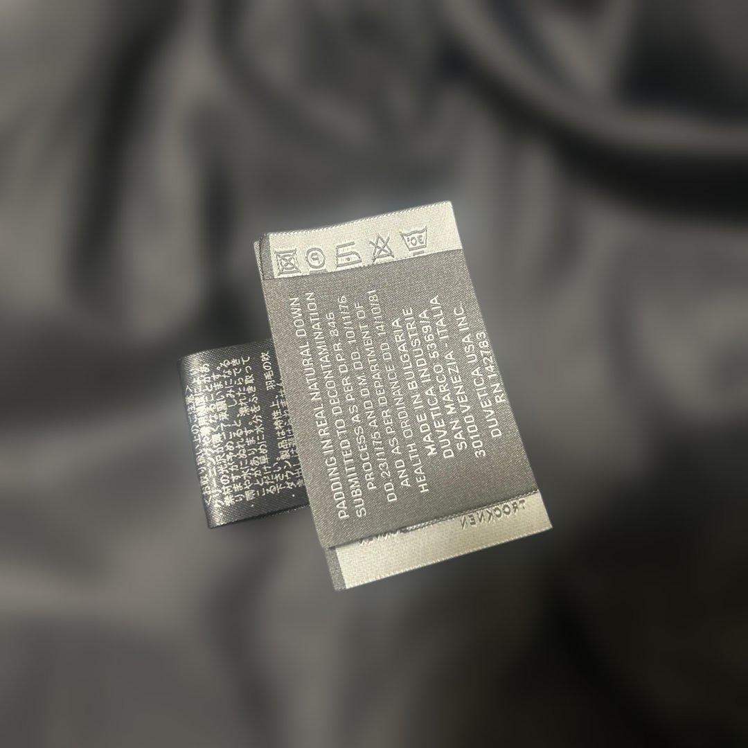 DUVETICA ダウンジャケット　ショート丈　チャコールグレー　切替　42