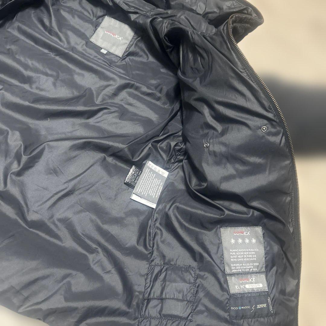 DUVETICA ダウンジャケット　ショート丈　チャコールグレー　切替　42