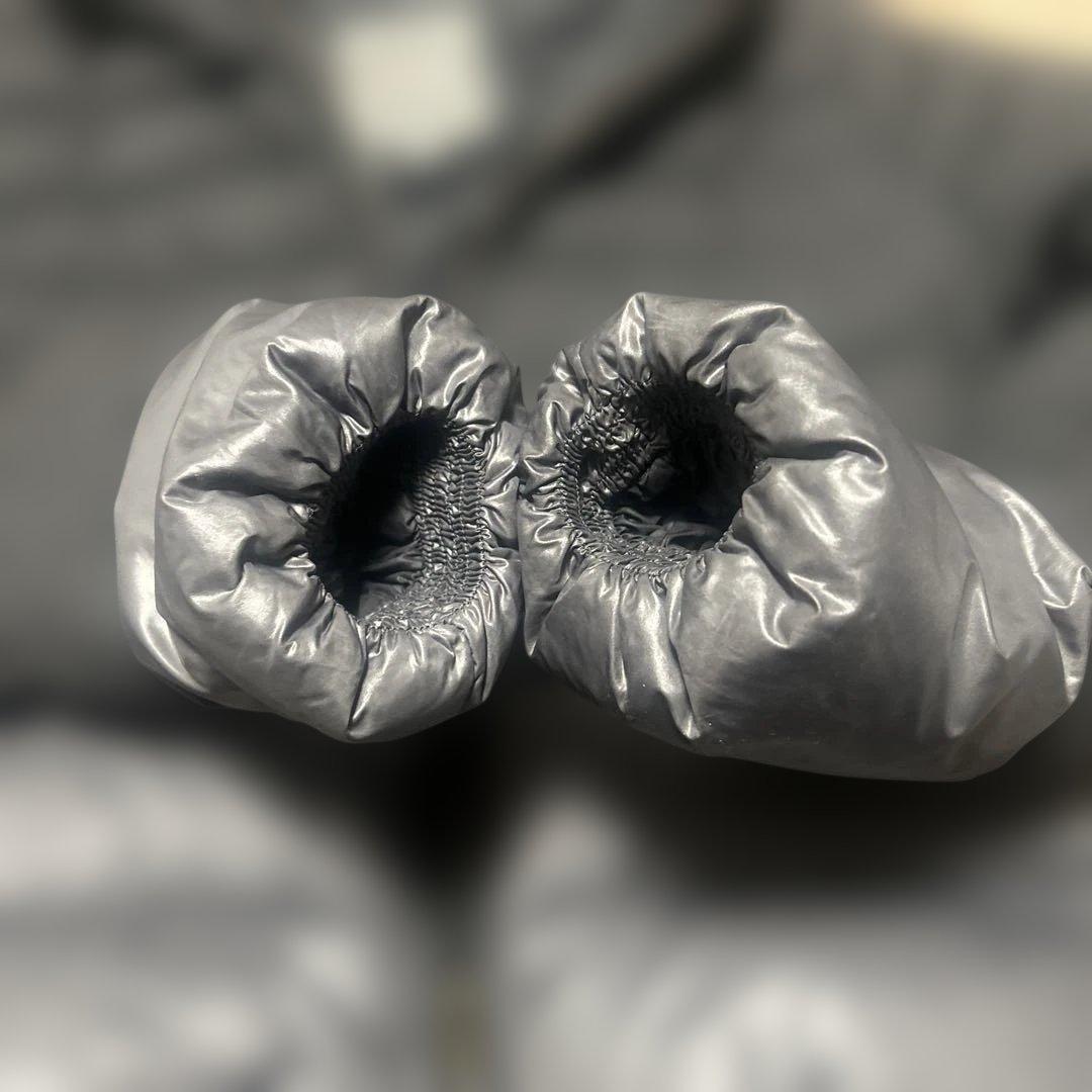 DUVETICA ダウンジャケット　ショート丈　チャコールグレー　切替　42