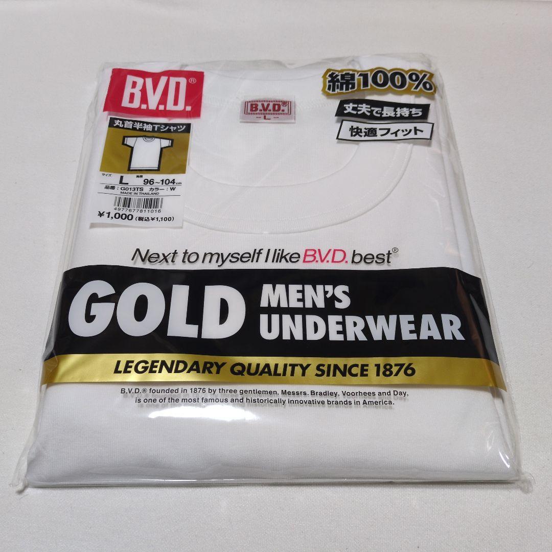 １０点「B.V.D. 丸首半袖Tシャツ Lサイズ」