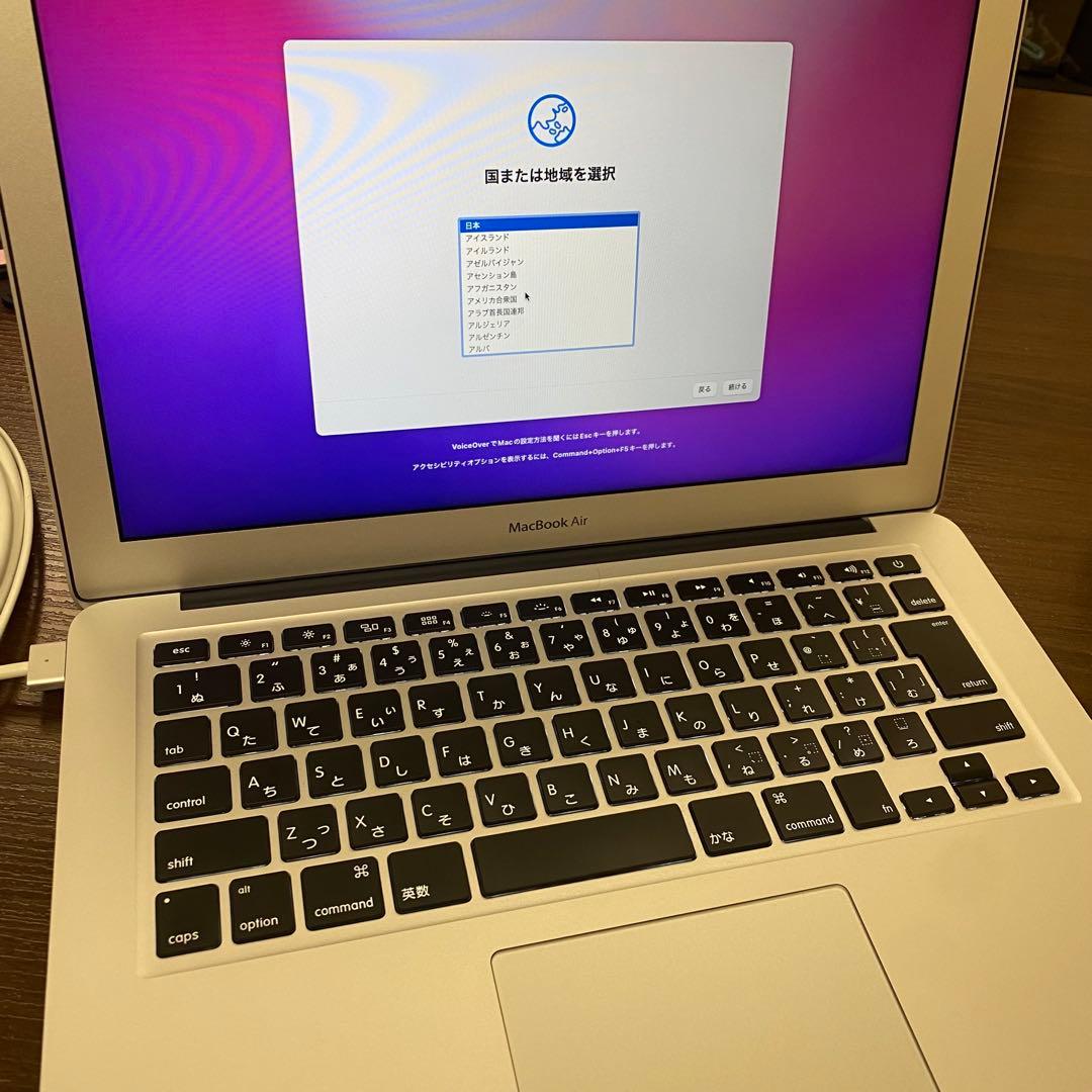 MacBook Air本体　13インチ 日本語配列　付属品あり　箱付き　動作良好