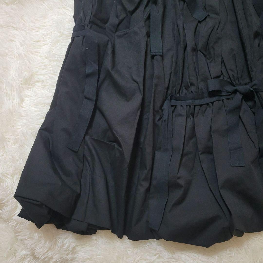♡大人F2♡frankygrow♡ギャザー リボン バルーン スカート ブラック