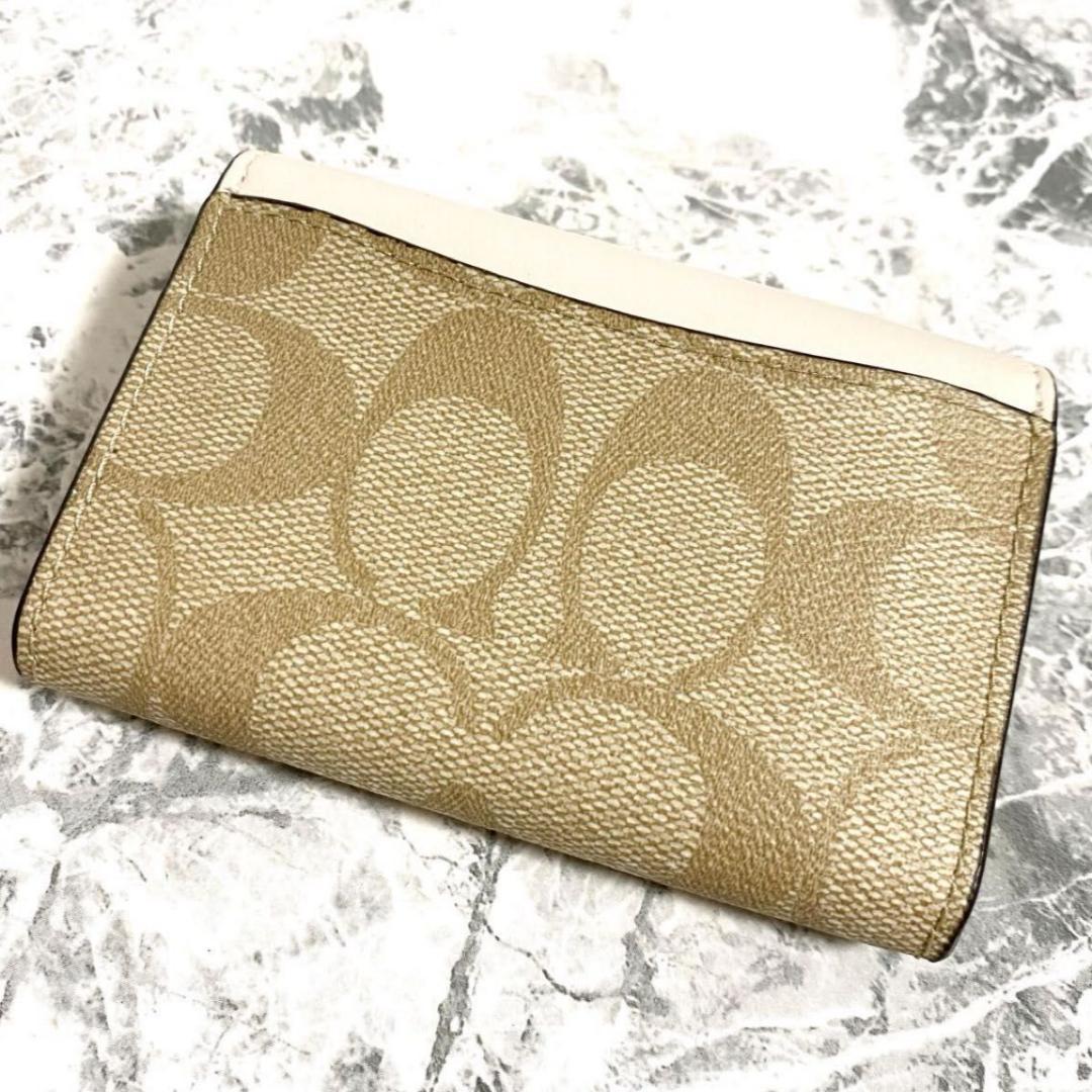 【 新品未使用 】 COACH コーチ フラップカードケース 名刺入れ レザー