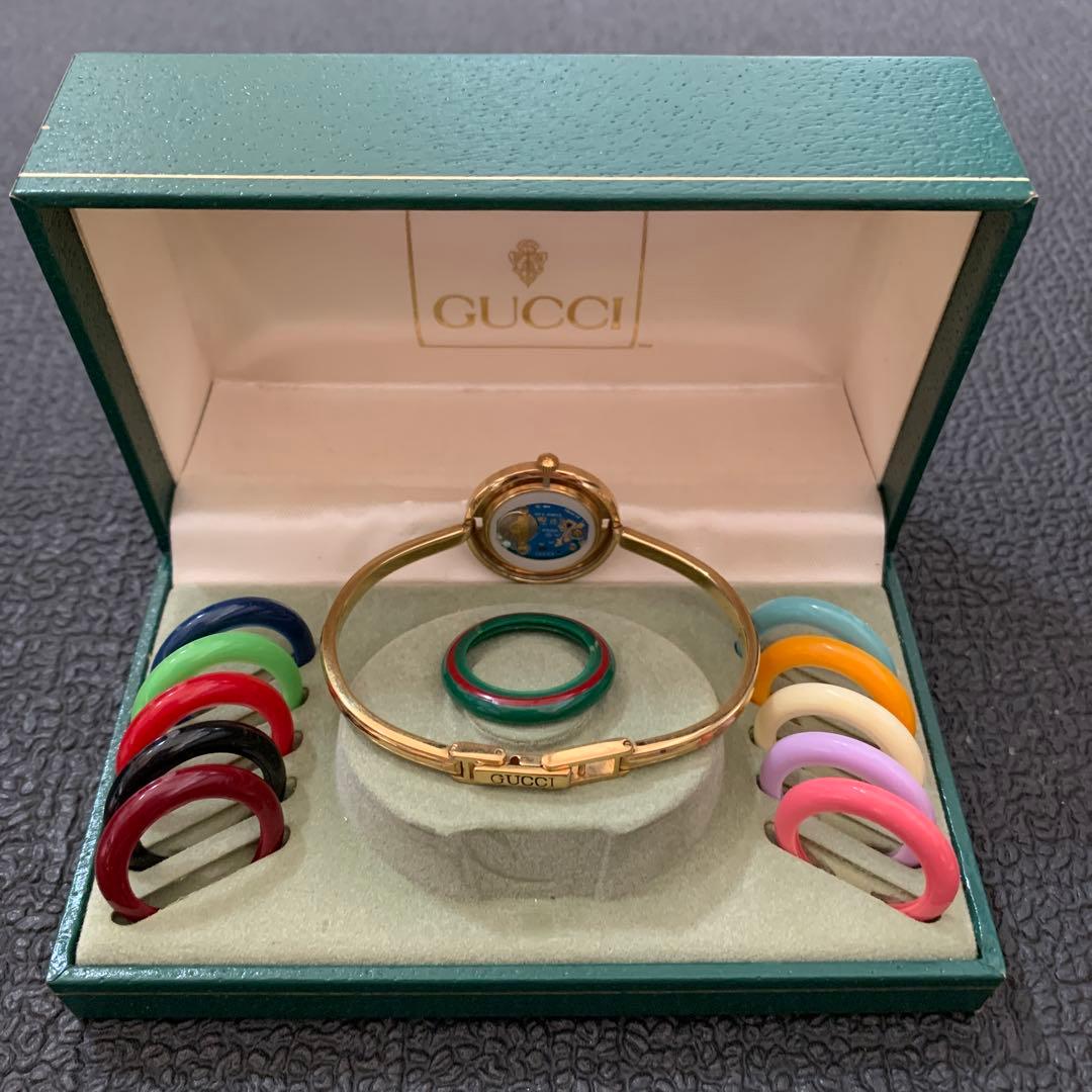 GUCCI 腕時計（裏蓋無し）・チェンジベゼル（茶色無し）