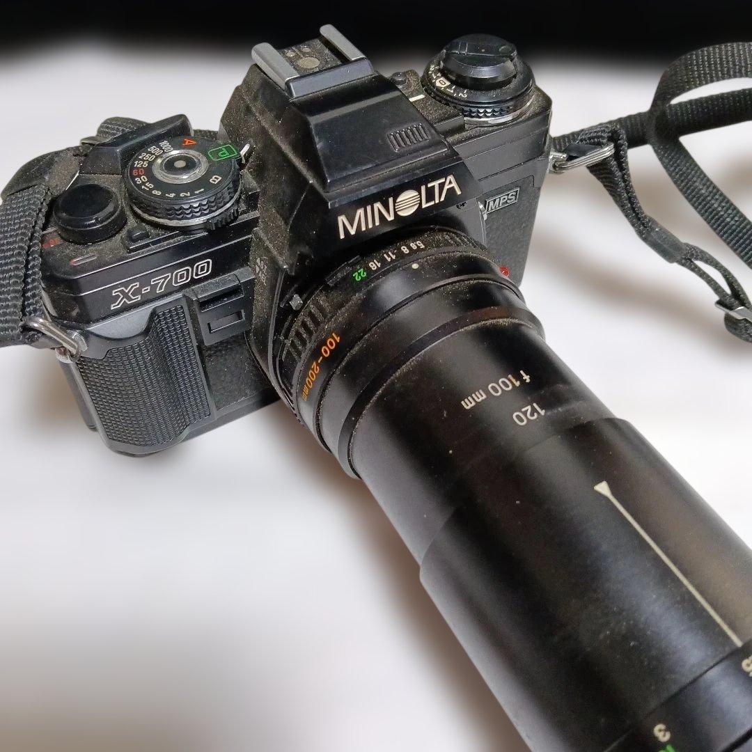 54.MINOLTA X-700 一眼レフカメラ レンズ2本セット