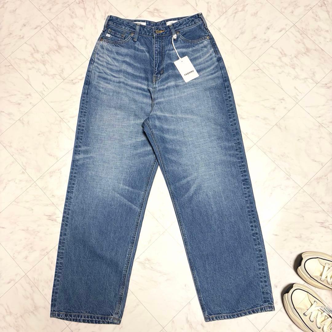 新品 FASHIRU SOMETHING baggy fit Jeans デニム