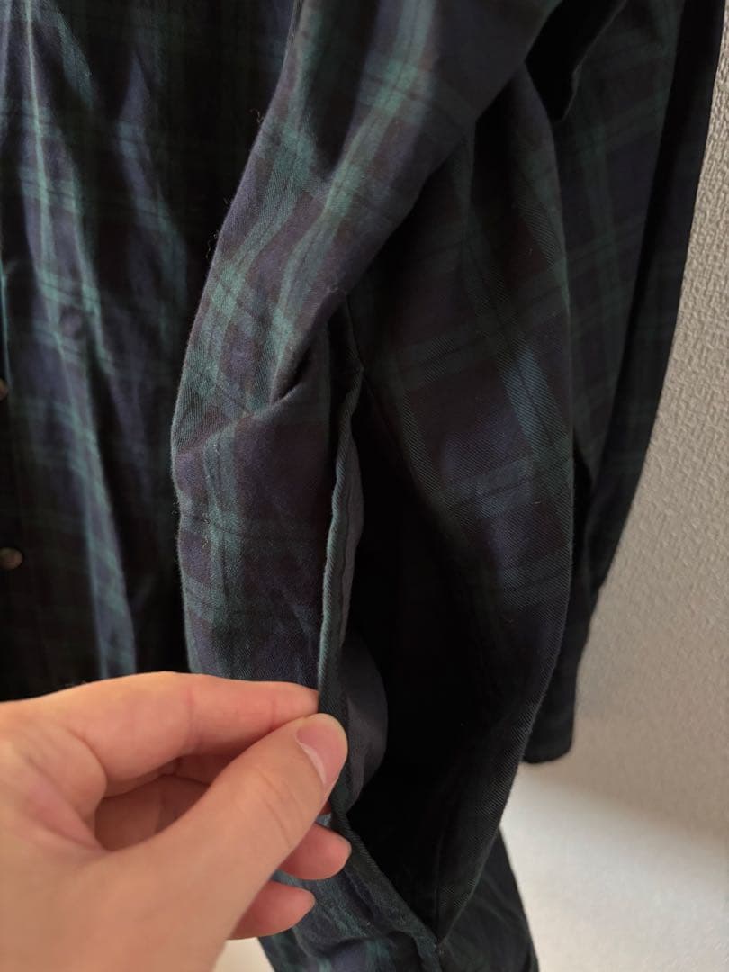 【新品未使用！】SSZ ANTHEMS ダークグリーン チェックシャツ